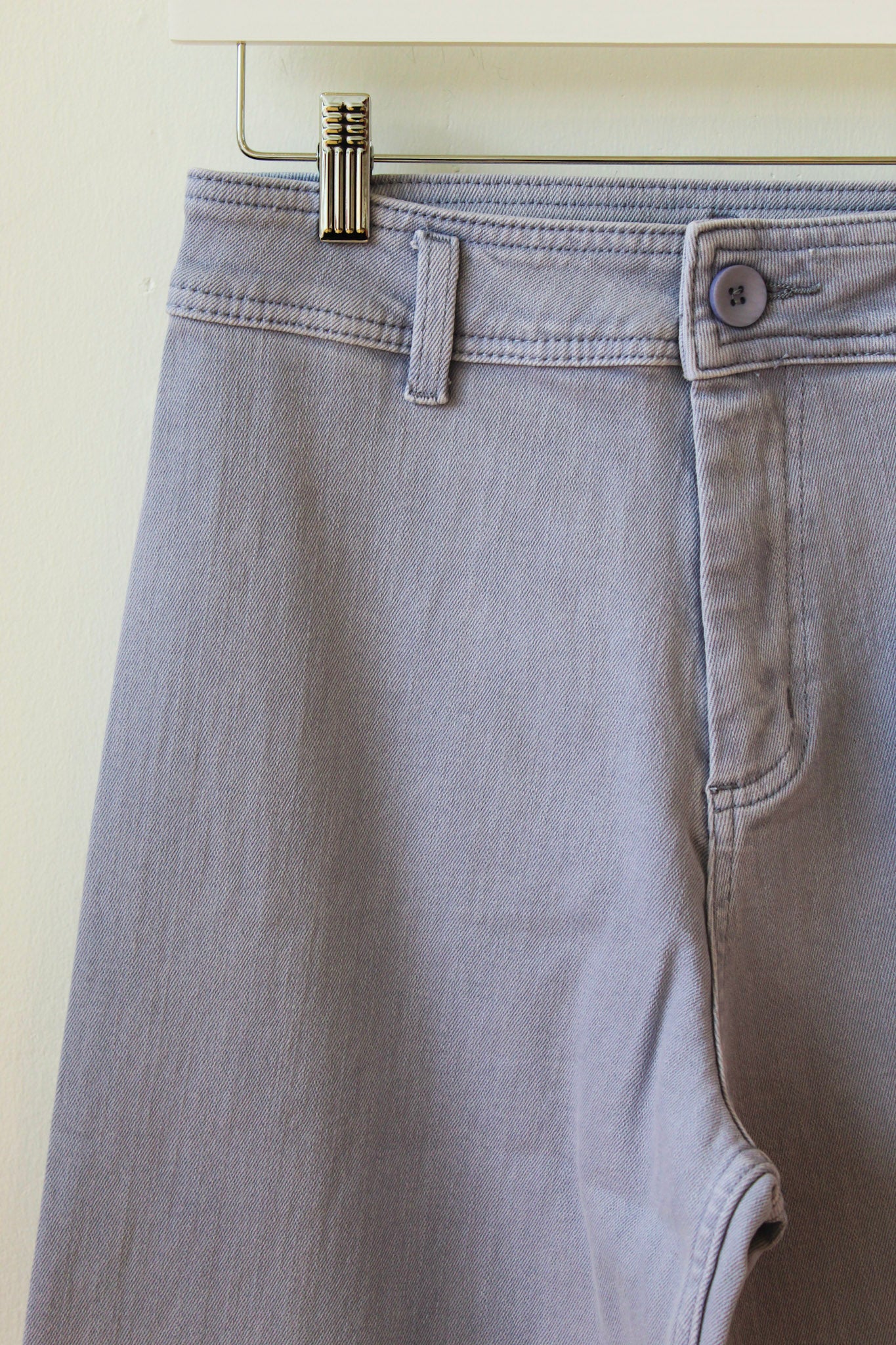 Wide Leg Denim Jeans - Lavender
