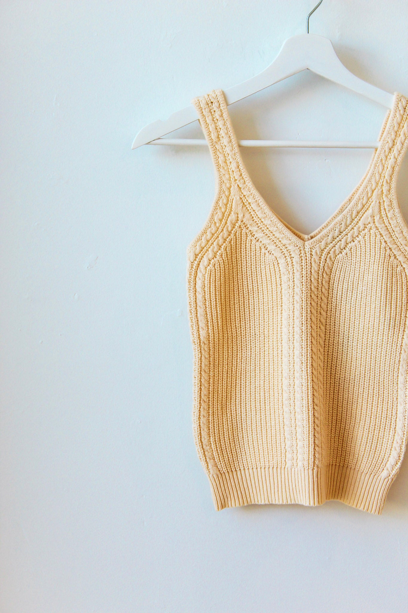 Lyam Knit Tank - Ecru