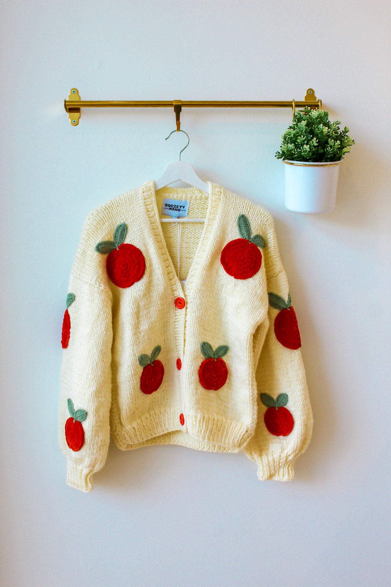 Handmade Peach Cardigan