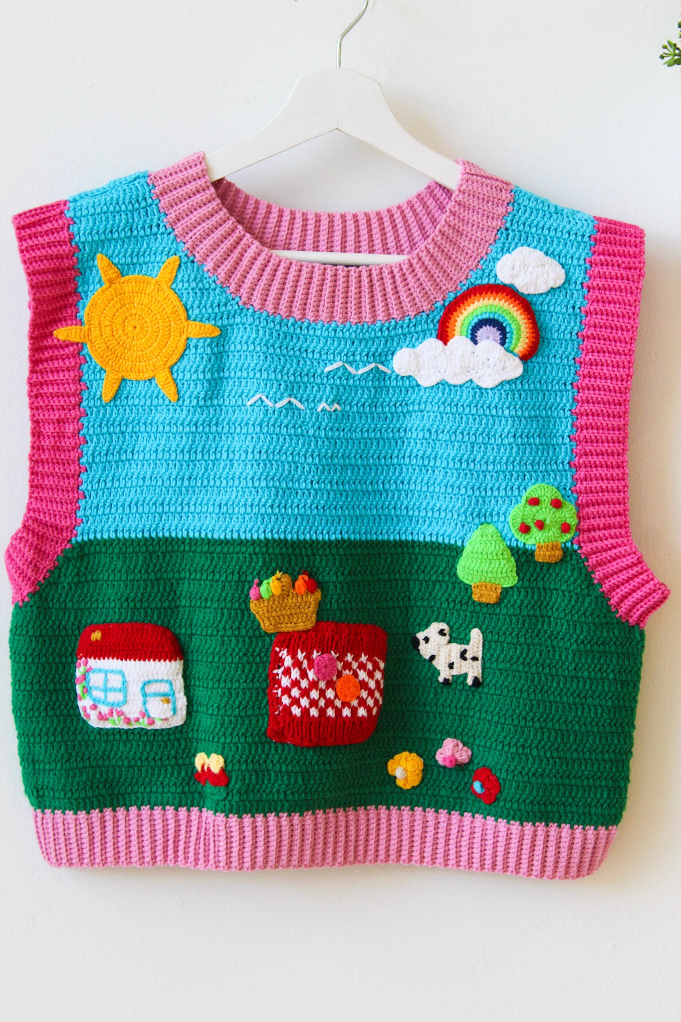 Handmade Picnic Sweater Vest