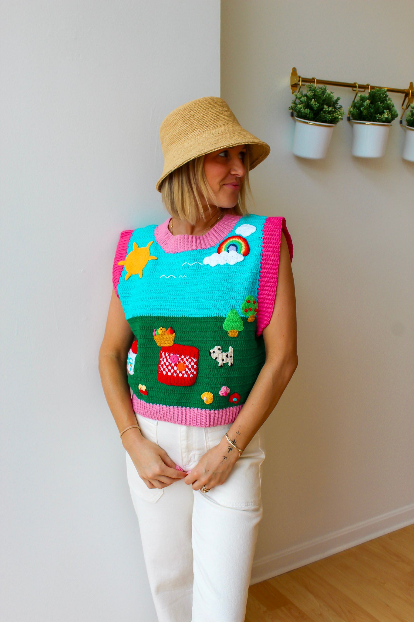 Handmade Picnic Sweater Vest