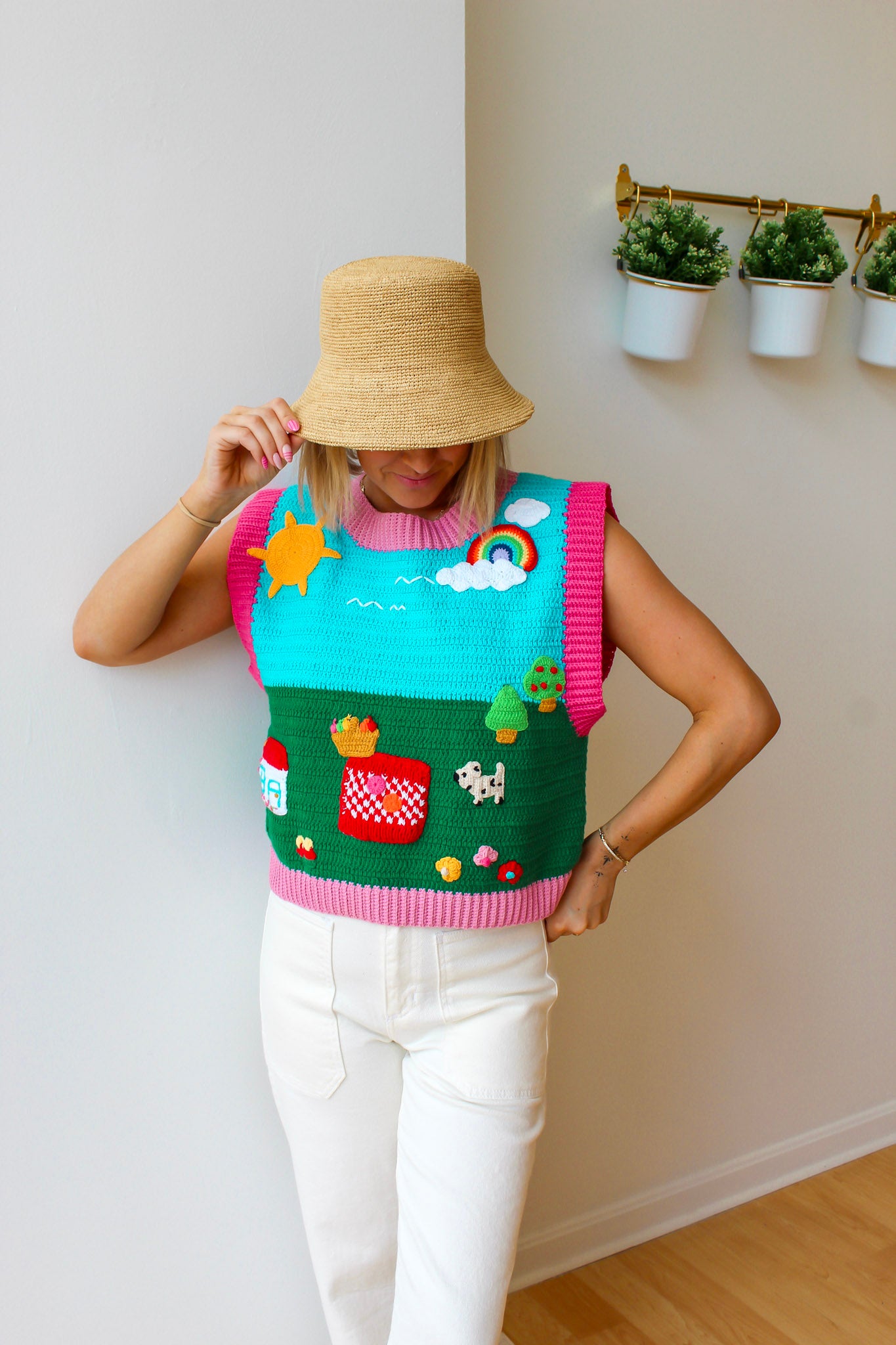 Handmade Picnic Sweater Vest