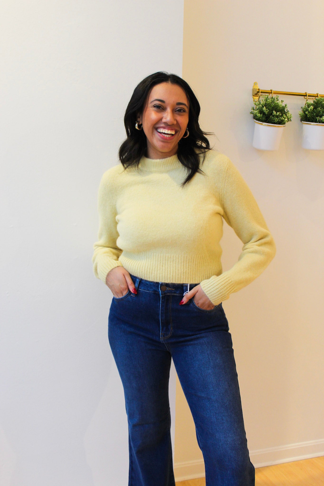 Sara Sweater - Soft Yellow
