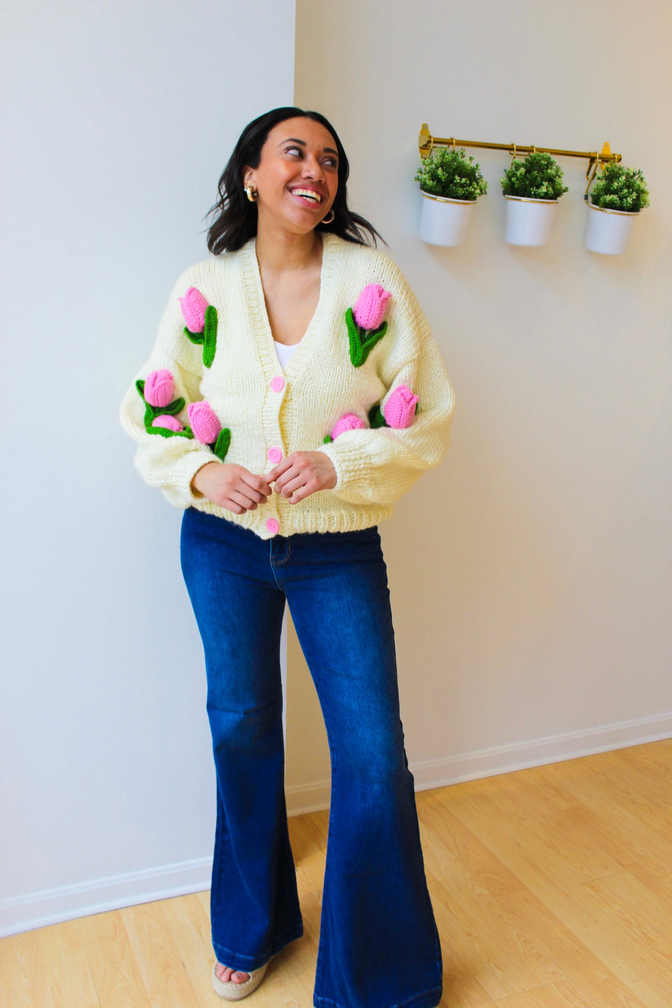 Handmade Tulip Cardigan