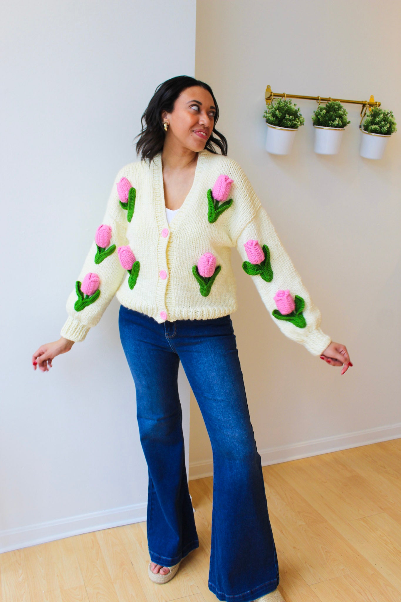Handmade Tulip Cardigan