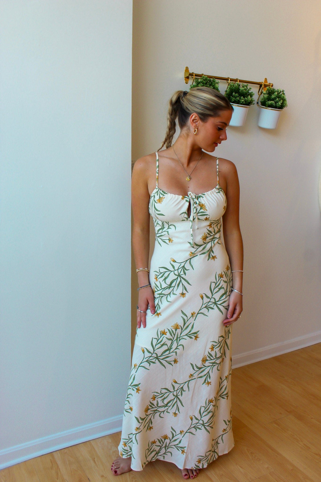 Ella Floral Midi Dress