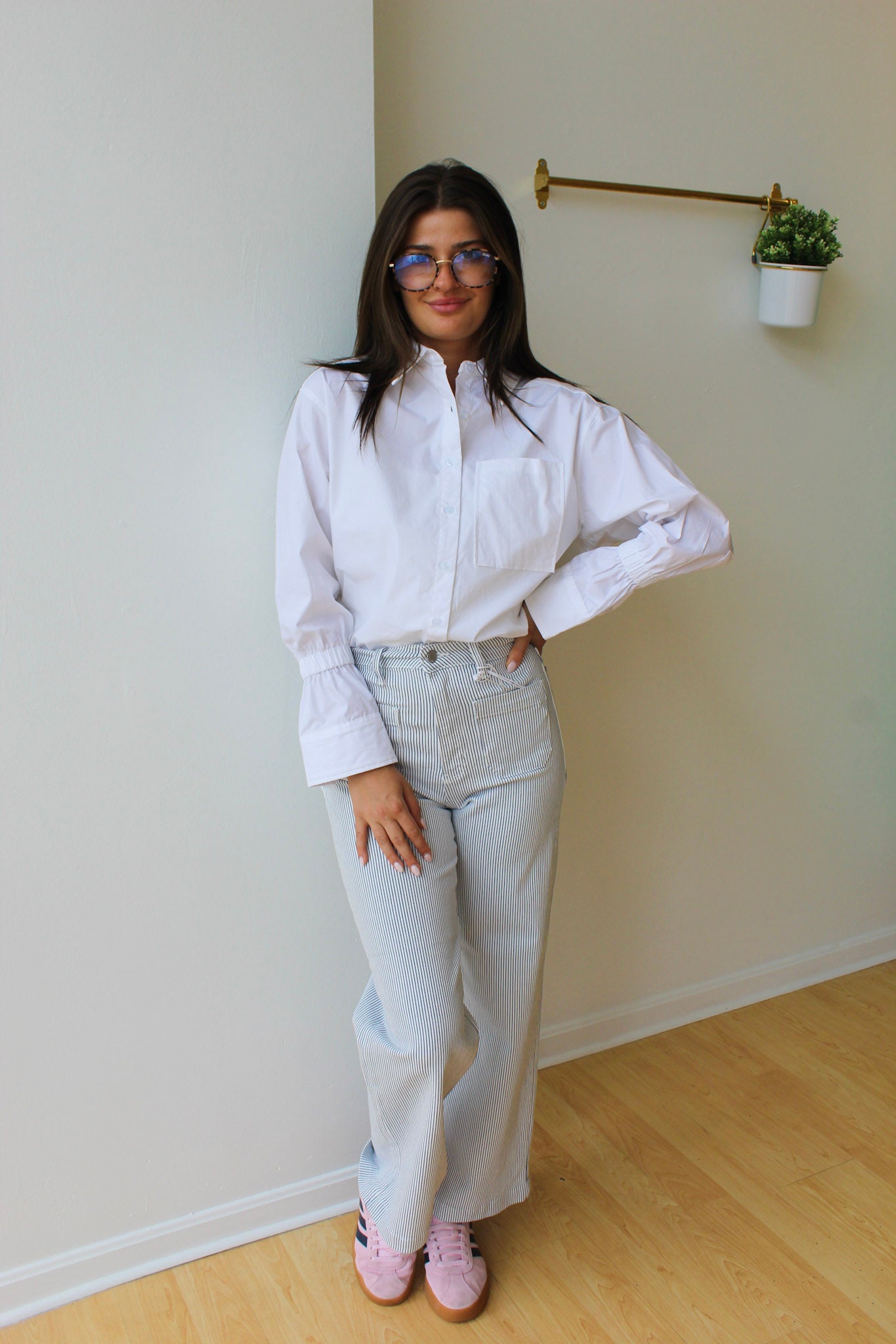 JBD Striped Patch Pocket Jeans