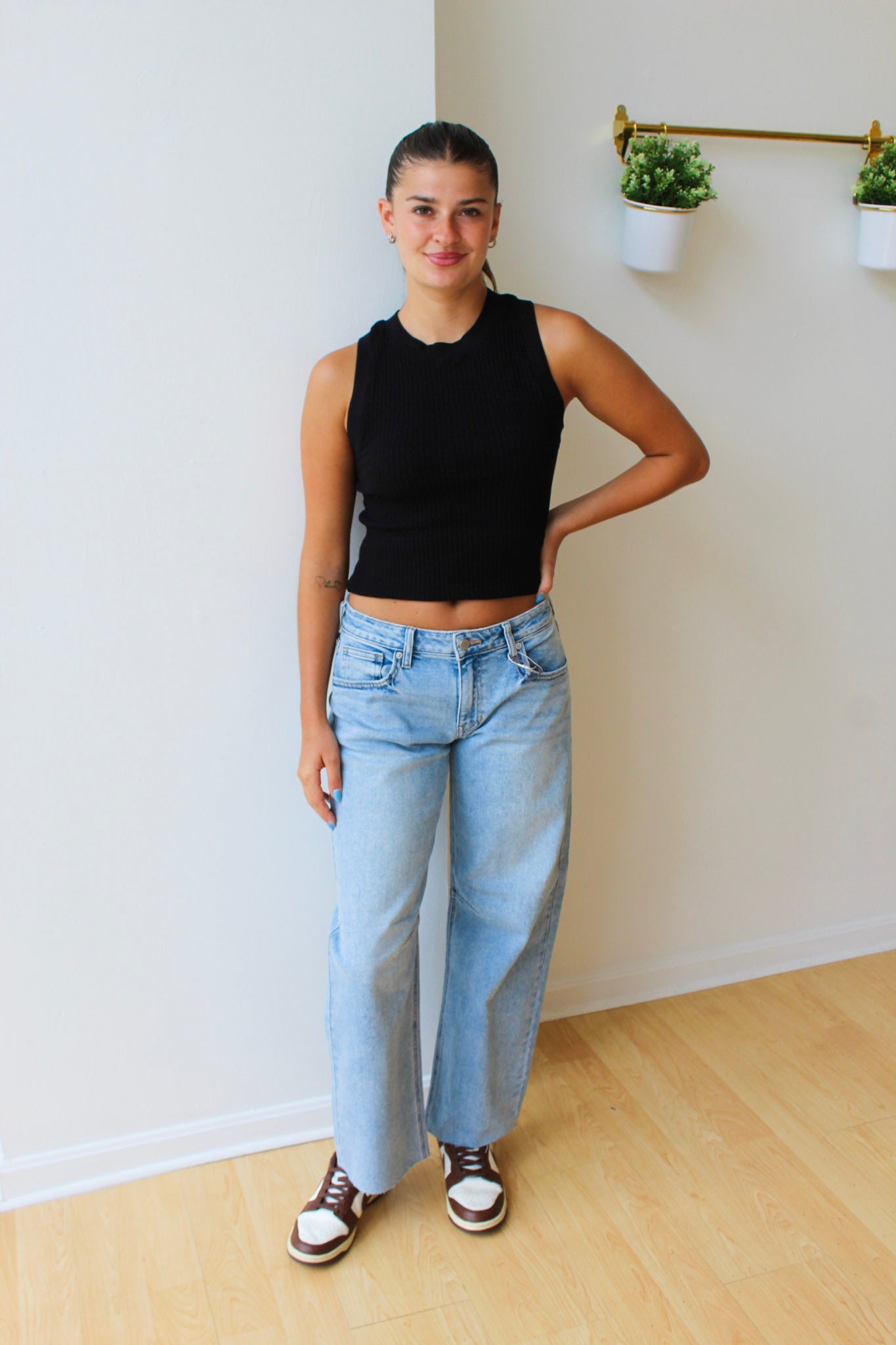 JBD Seamed Barrel Jeans - Light Denim