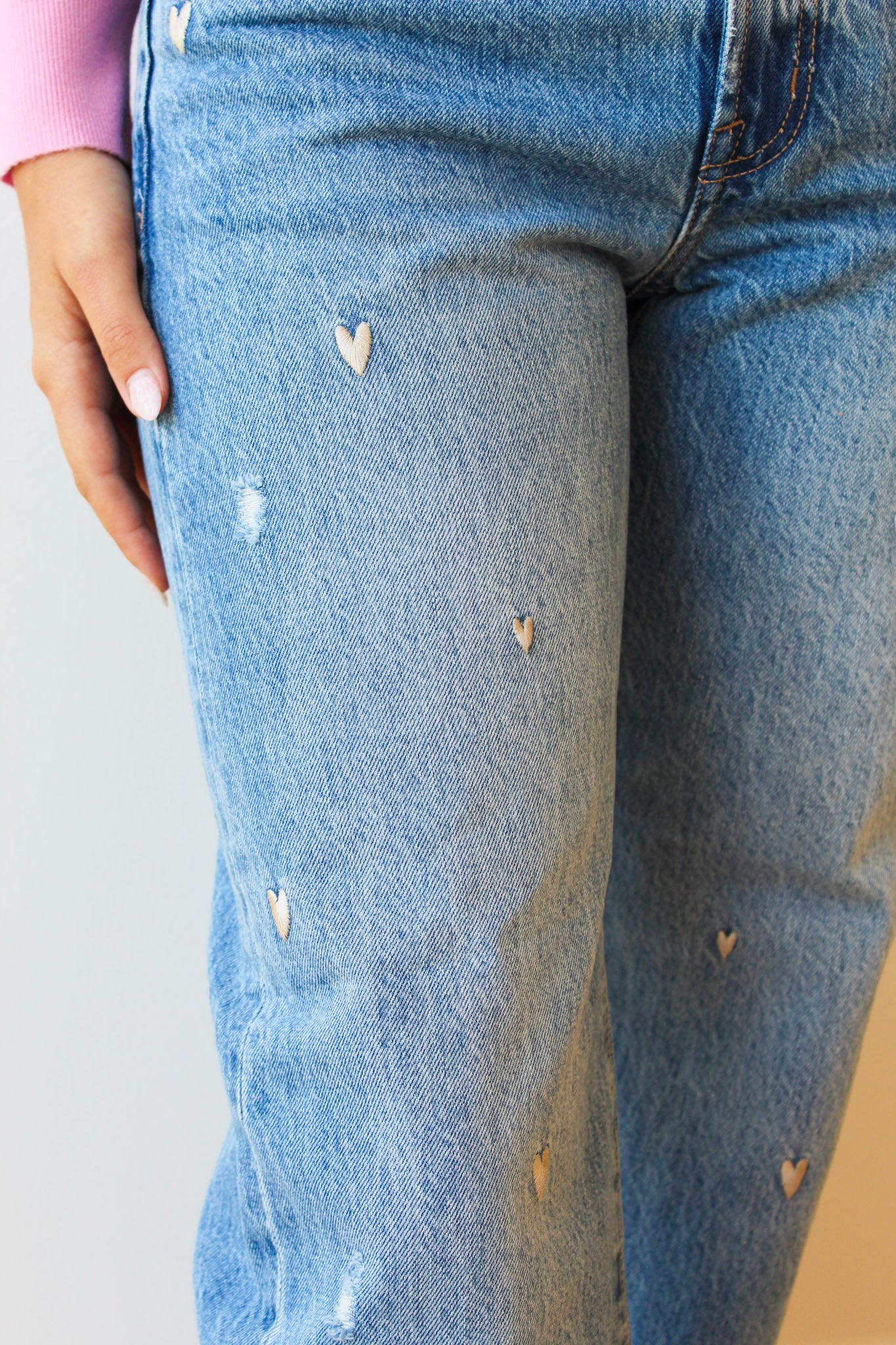Pistola Lexi Bowed Jeans - Confetti Vintage