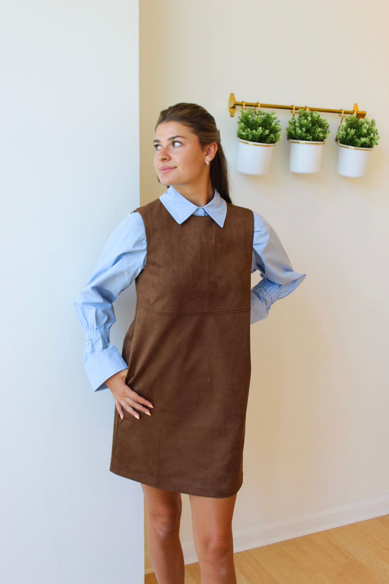 Chocolate Suede Dress