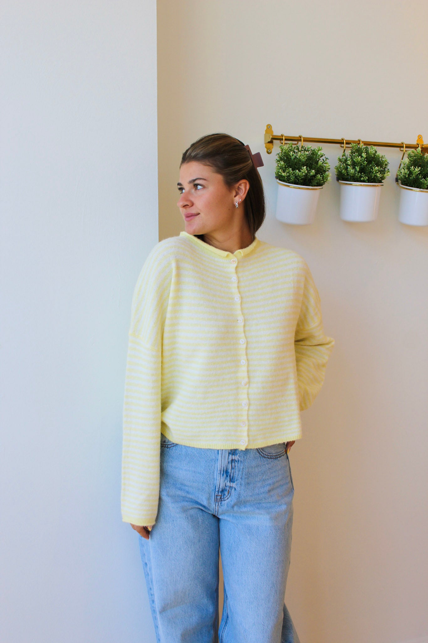 Butter Striped Piper Cardigan