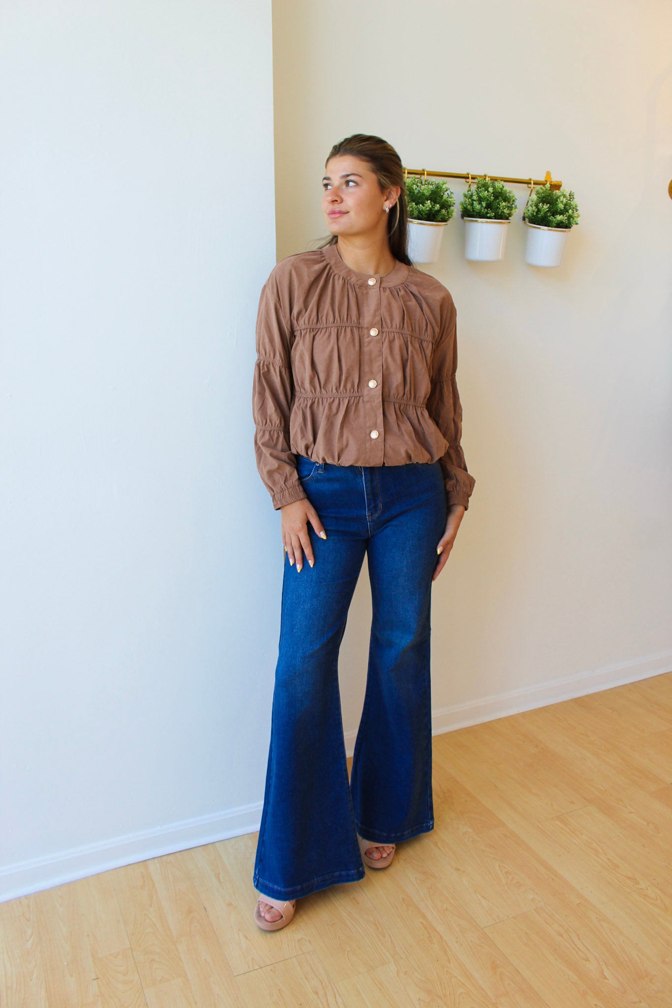 Caramel Blouson Jacket