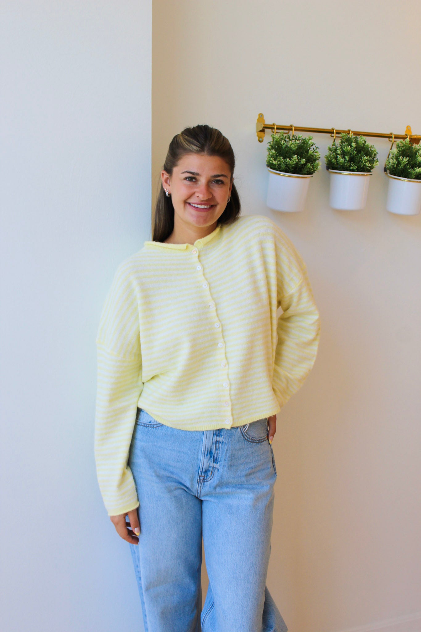 Butter Striped Piper Cardigan