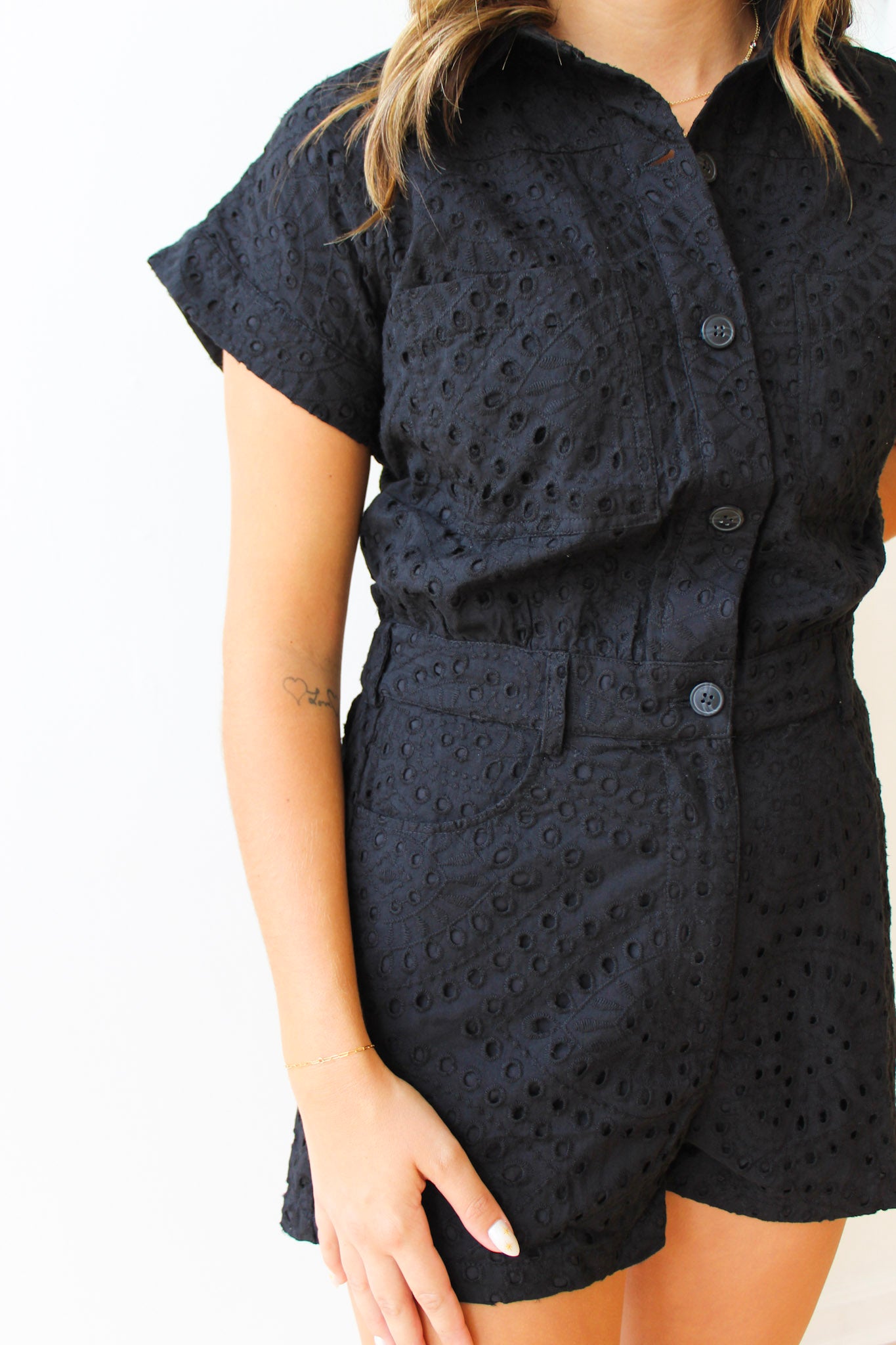 Avril Eyelet Romper