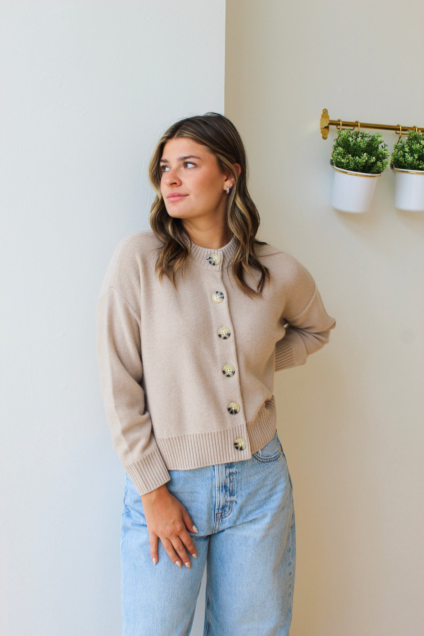 Nina Crewneck Cardigan
