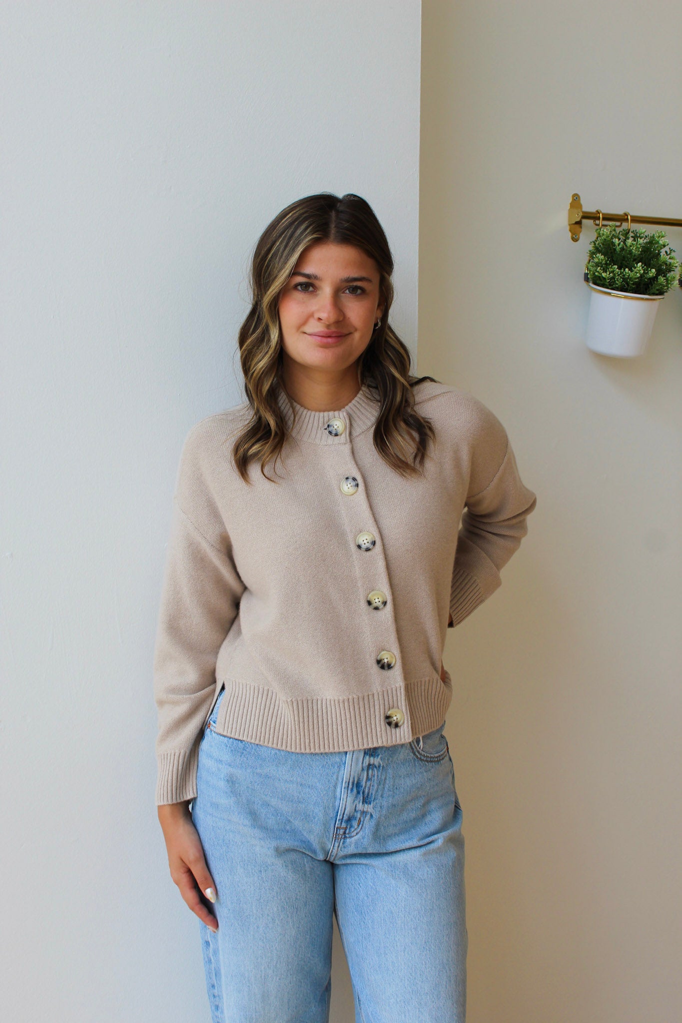 Nina Crewneck Cardigan