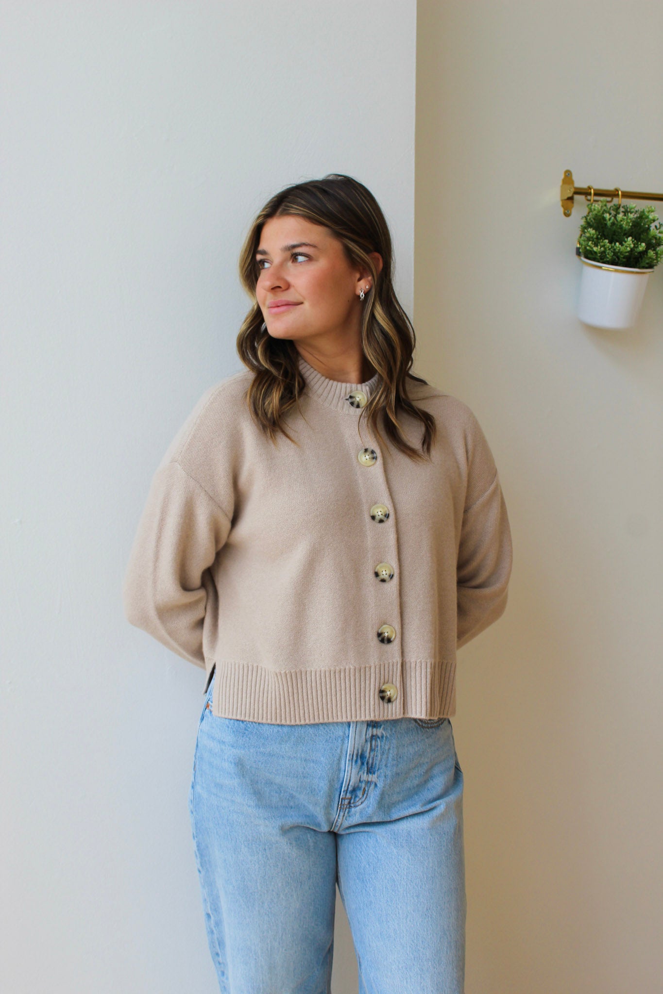 Nina Crewneck Cardigan