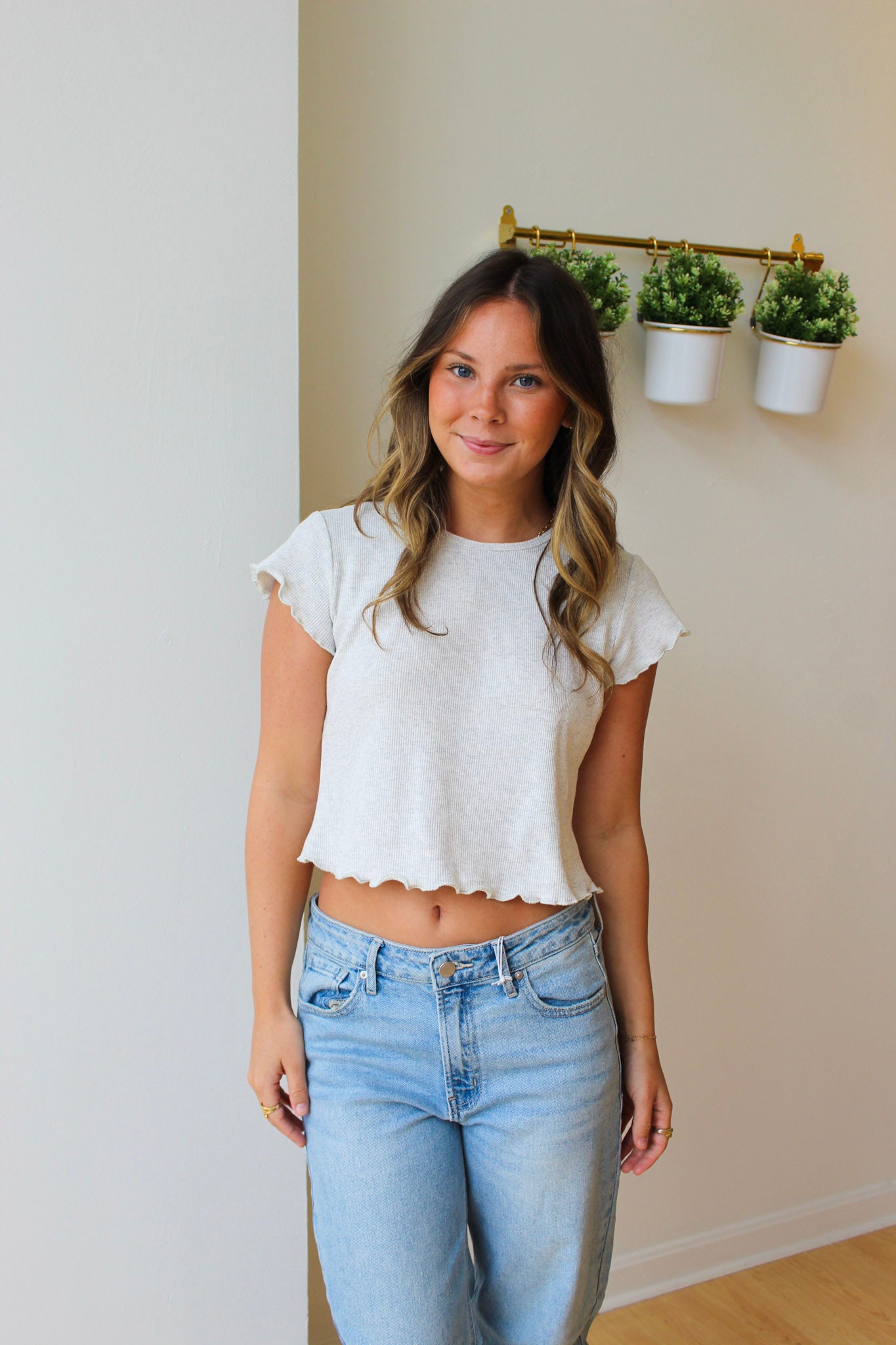 Brinley Tee - Light Gray