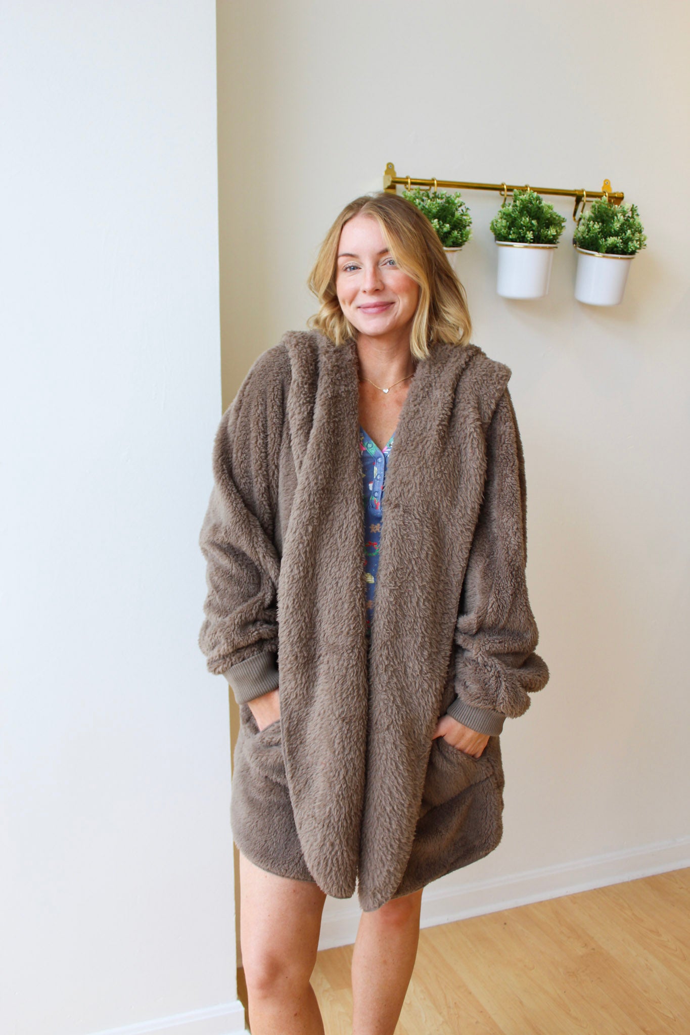 Karissa Plush Hooded Jacket