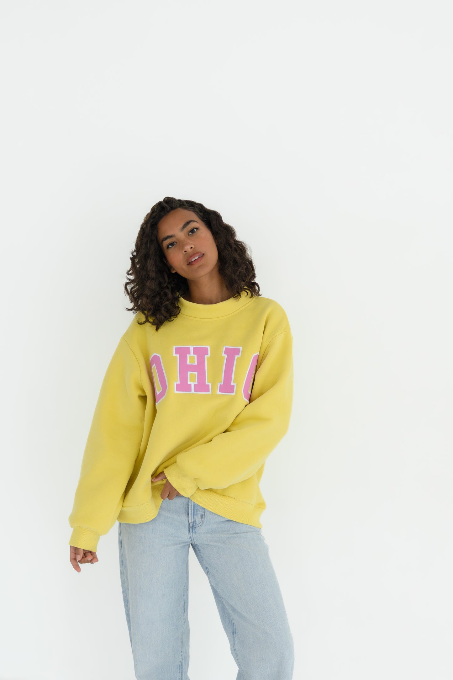 Ohio Mockneck - Yellow/Pink