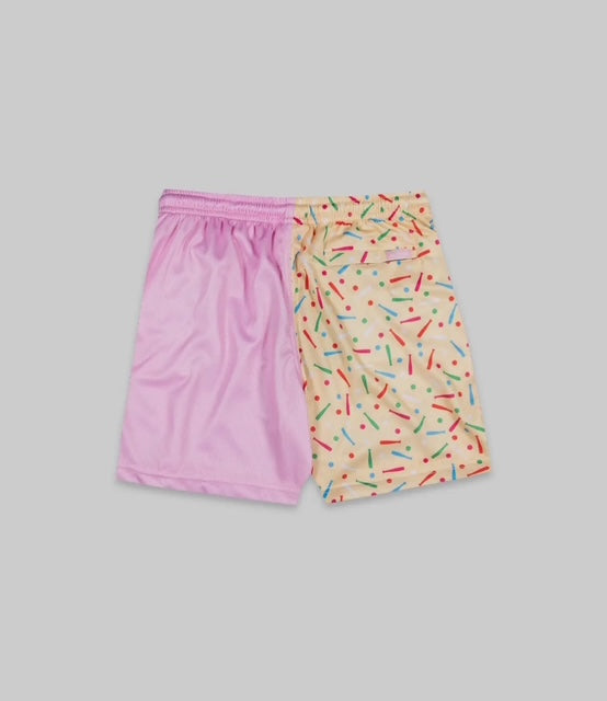 Confetti Cupcake Diamond Air Mesh Shorts - Youth