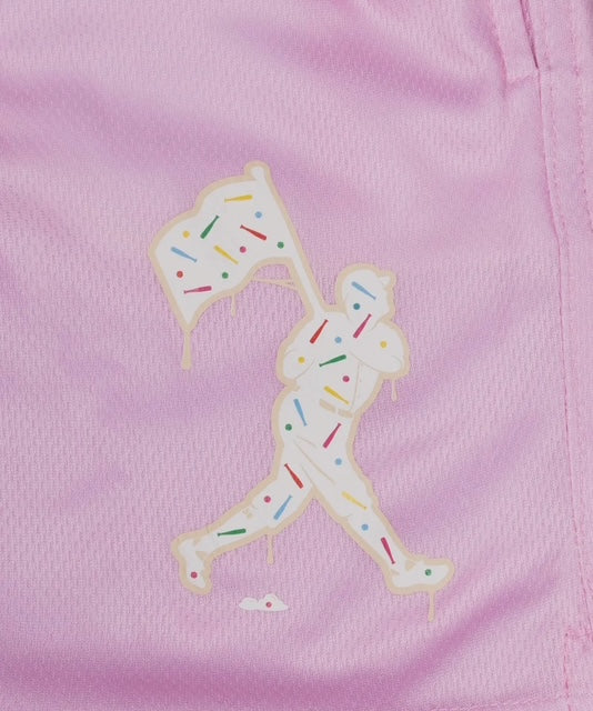Confetti Cupcake Diamond Air Mesh Shorts - Youth