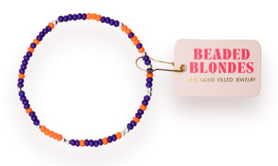 Orange + Blue Sprinkle Bracelet