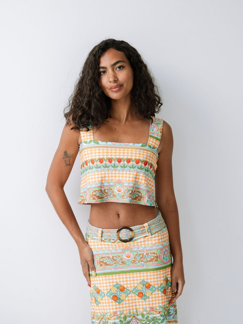 Bennett Skirt - Garden Gingham