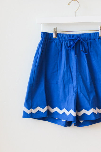 Blue Sunburst Shorts