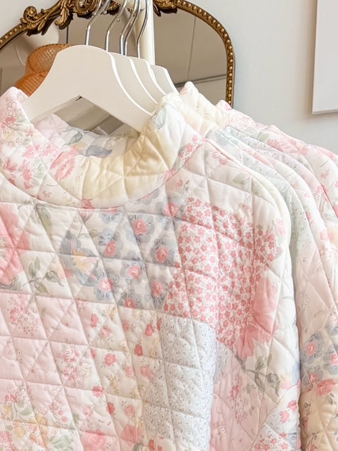 Margot Quilted Mockneck