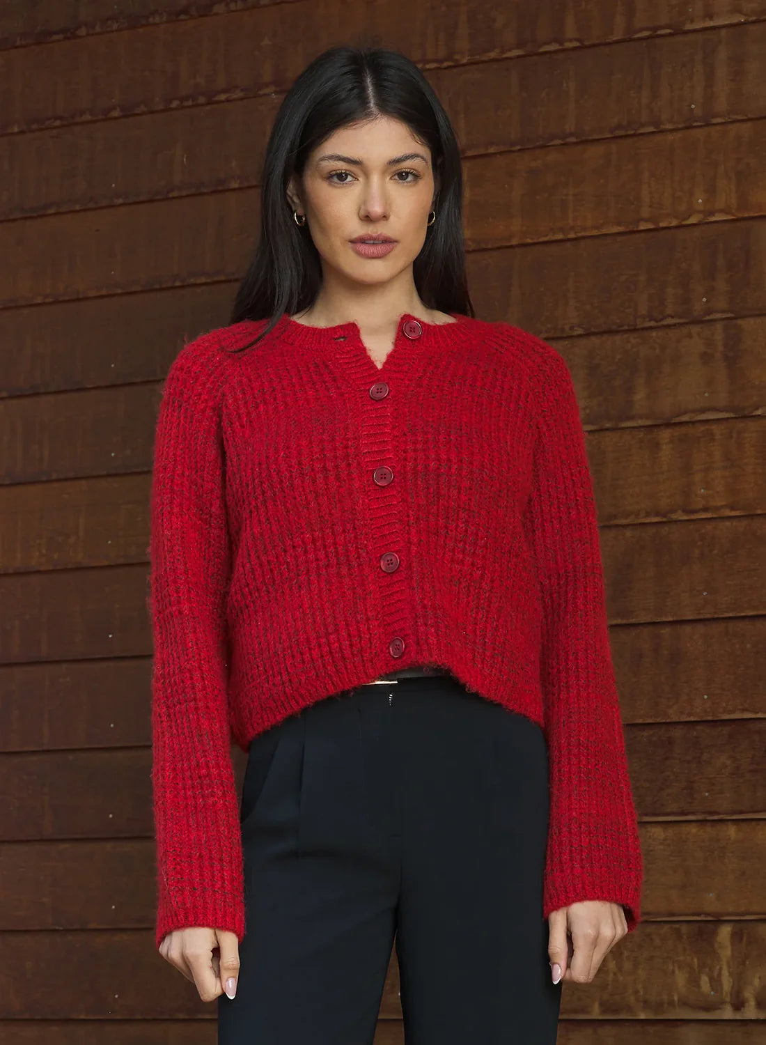 Jane Cardigan - Crimson