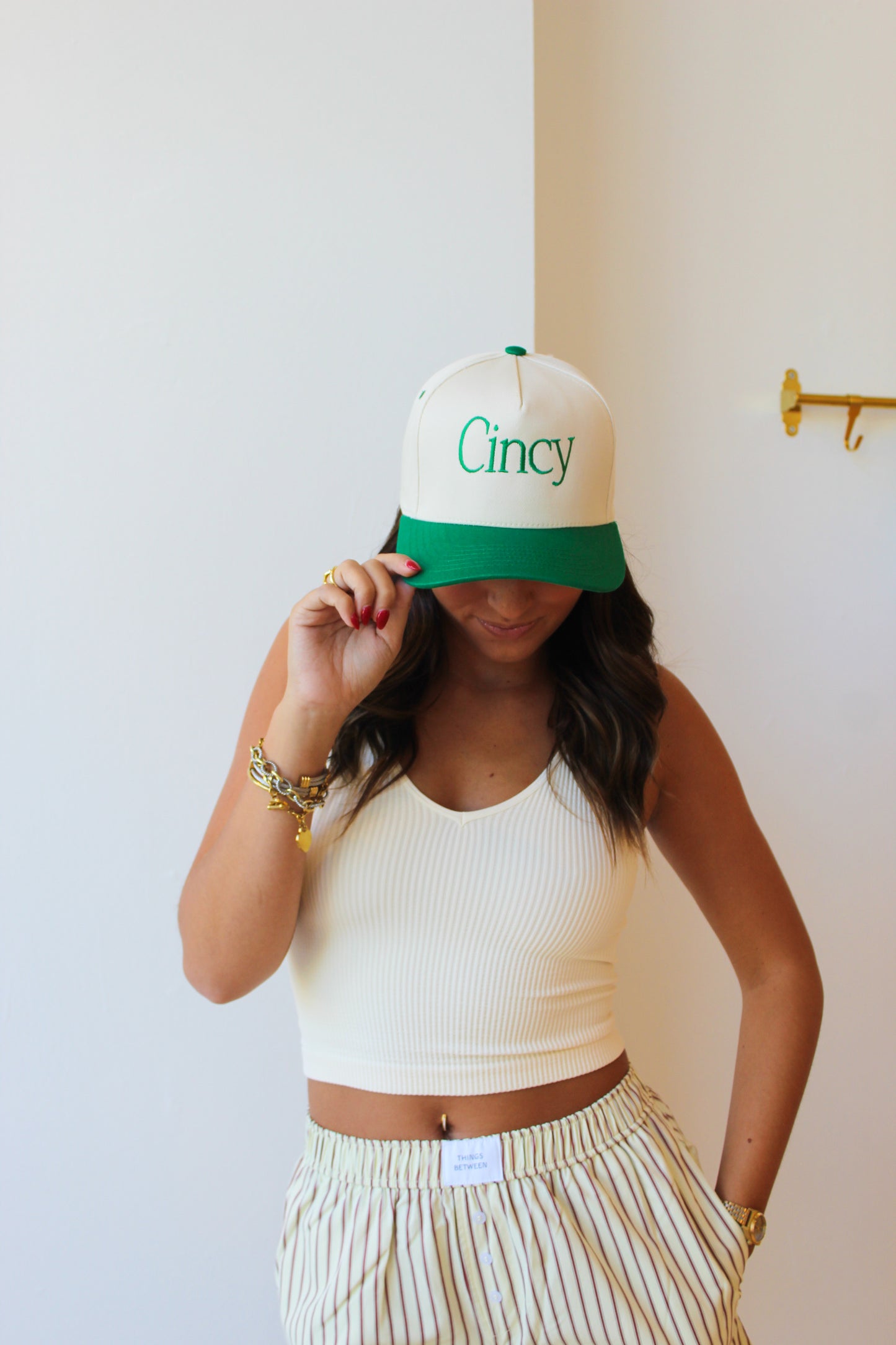 Cincy Two Tone Embroidered Hat