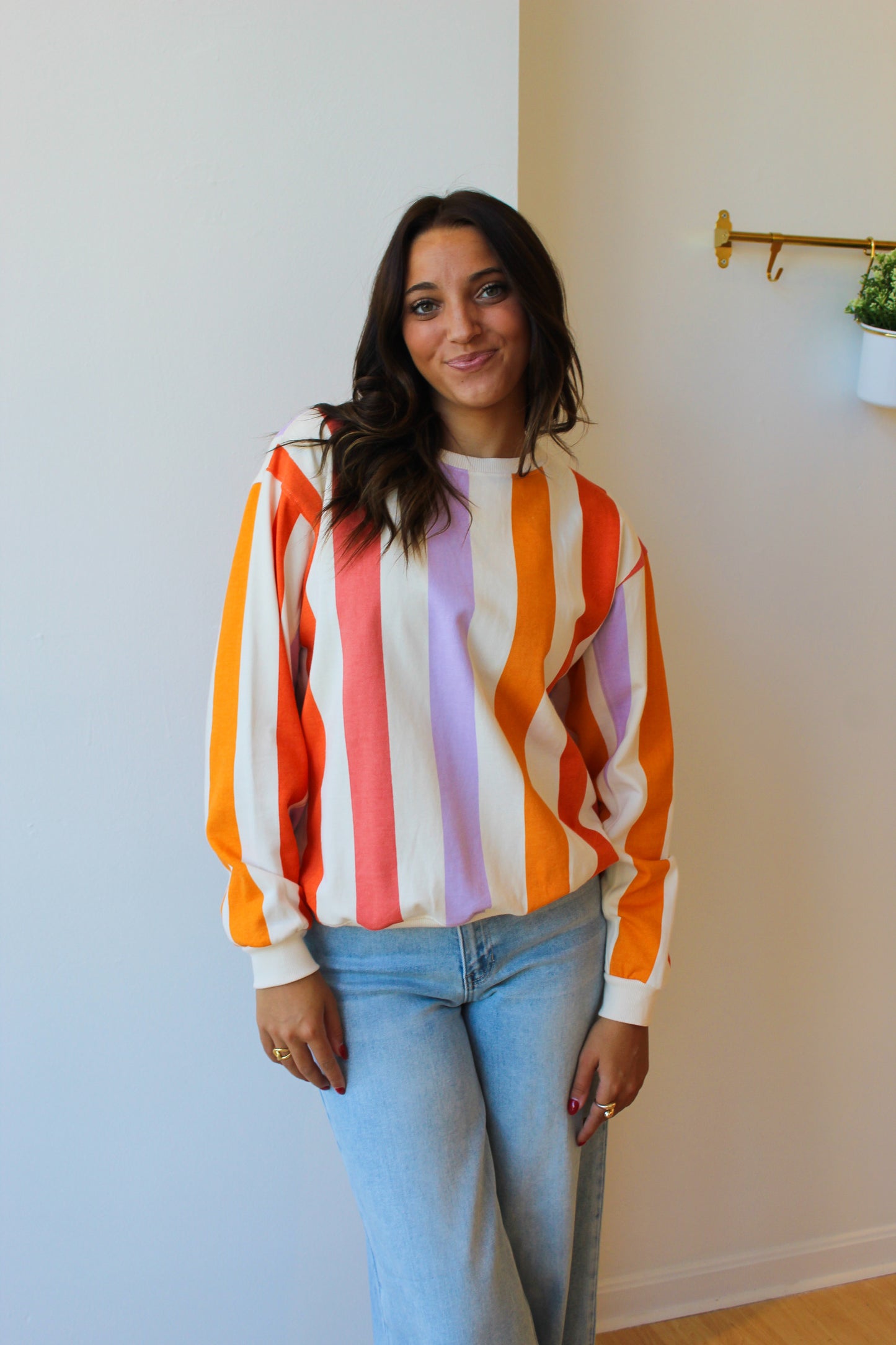 Candy Stripe Sweatshirt