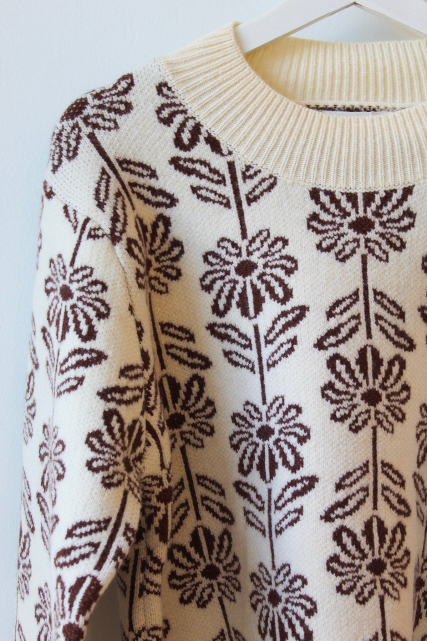 Chocolate Blooms Sweater