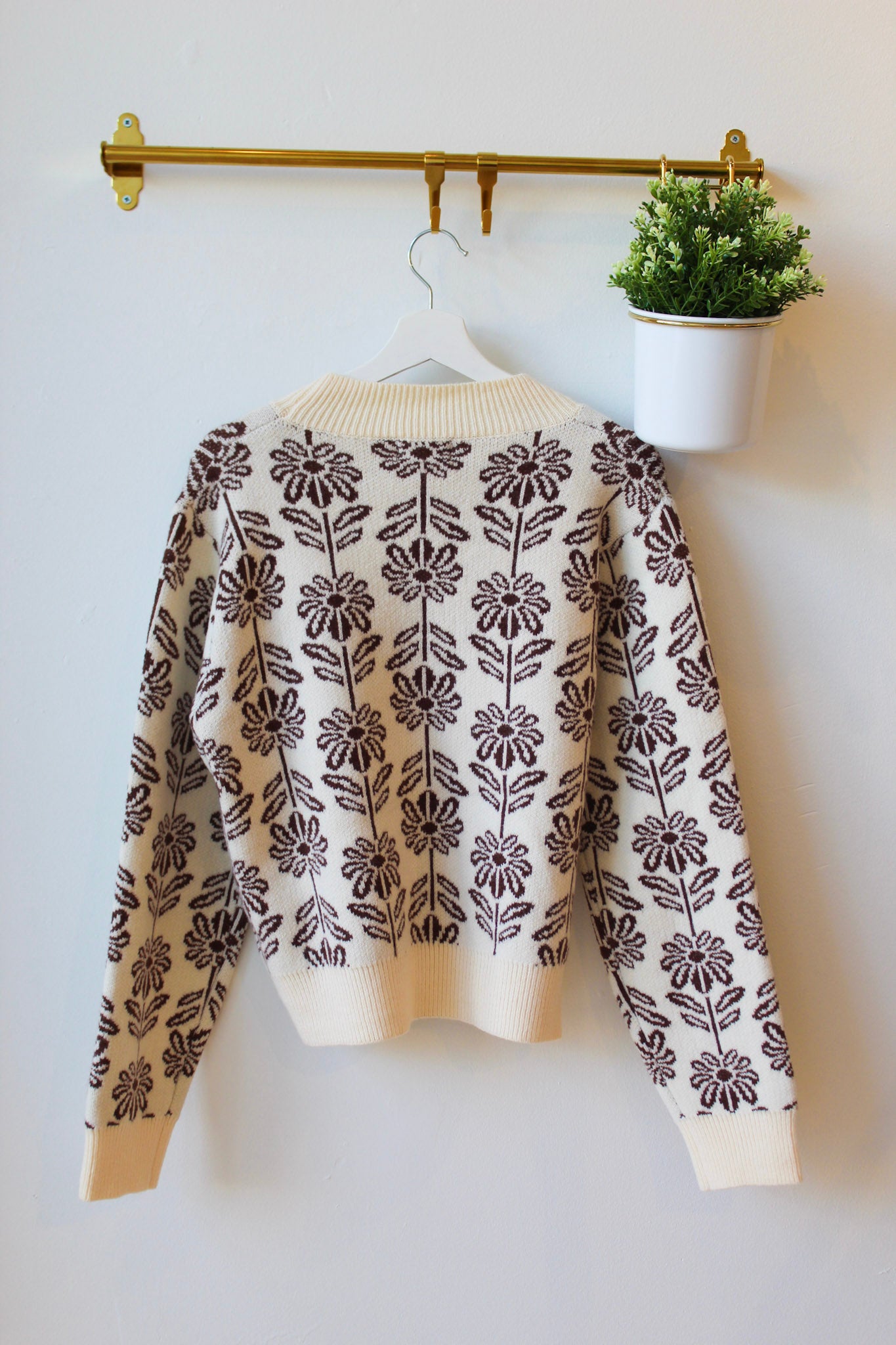 Chocolate Blooms Sweater