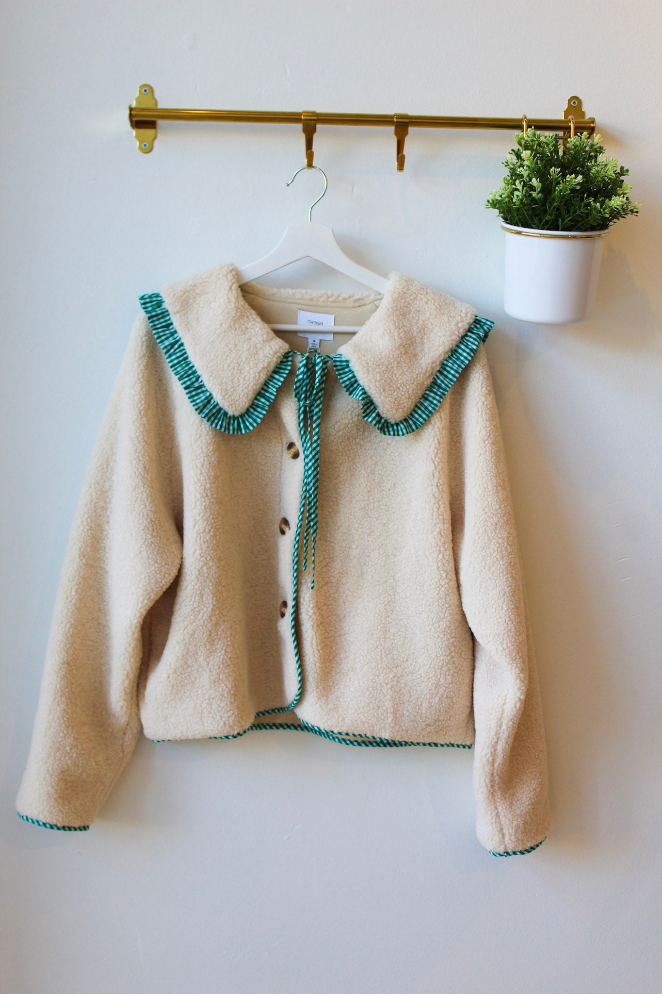 Callie GIngham Sherpa Jacket