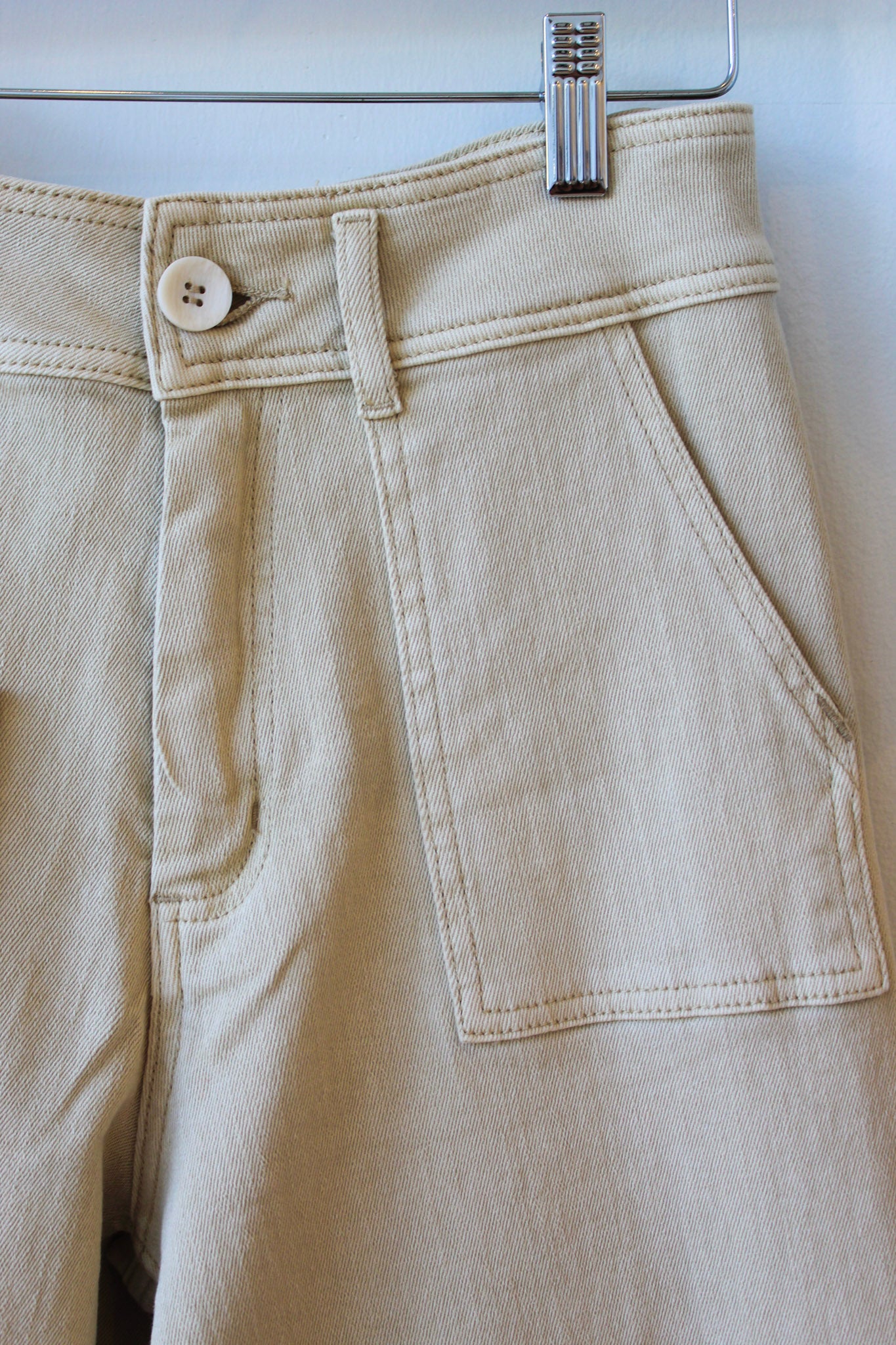 Tan Cotton Stretch Jeans