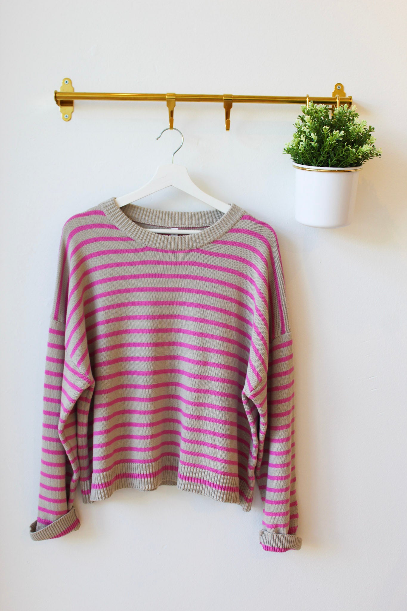 Orchid Striped Sweater