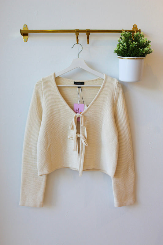 Vanilla Tie Front Cardigan