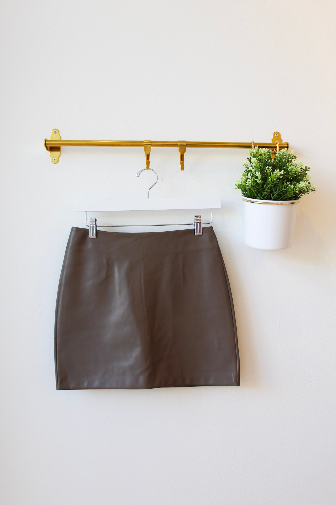 Luca Leather Skirt