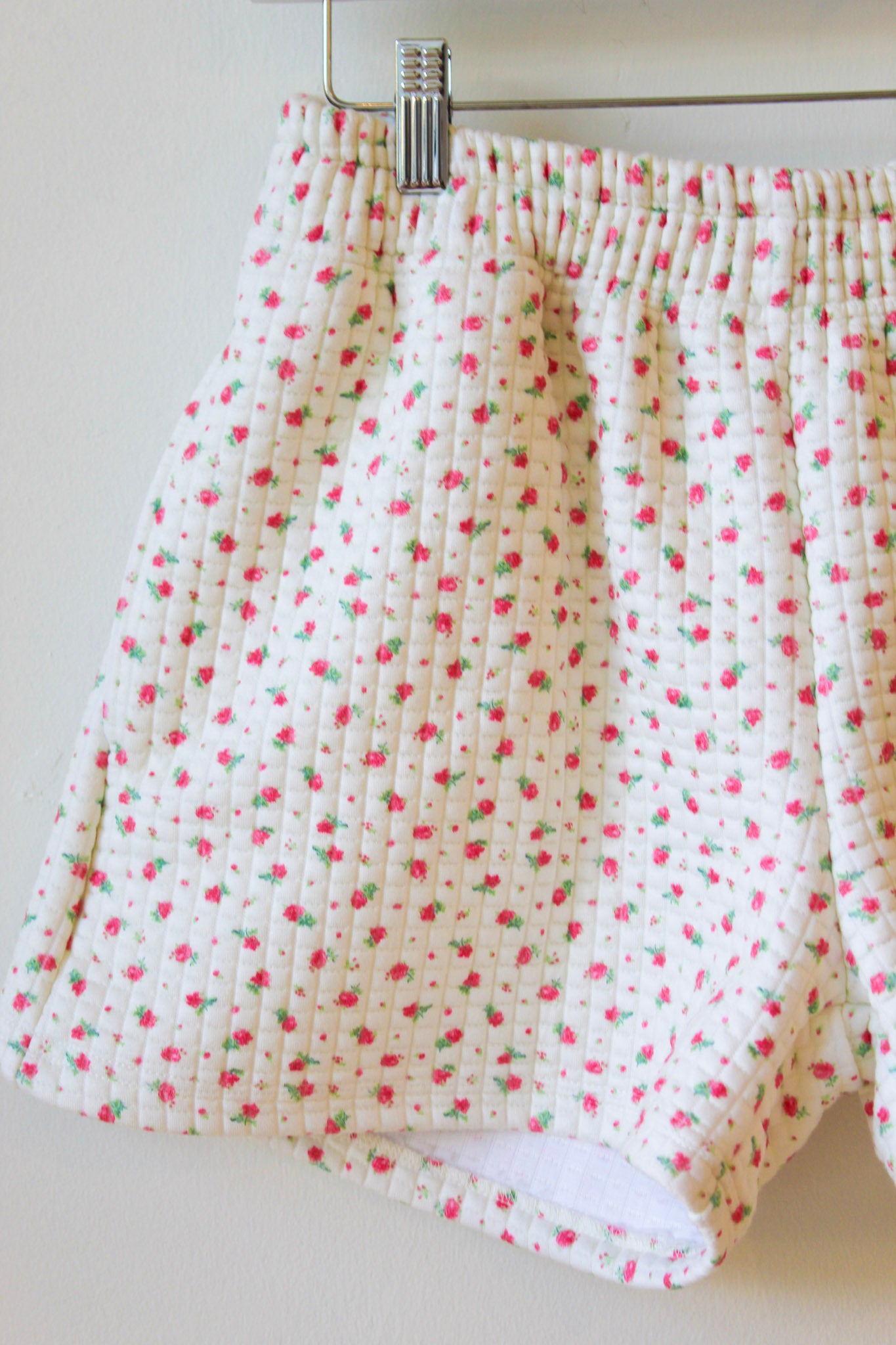 Pretty Roses Quilted Shorts