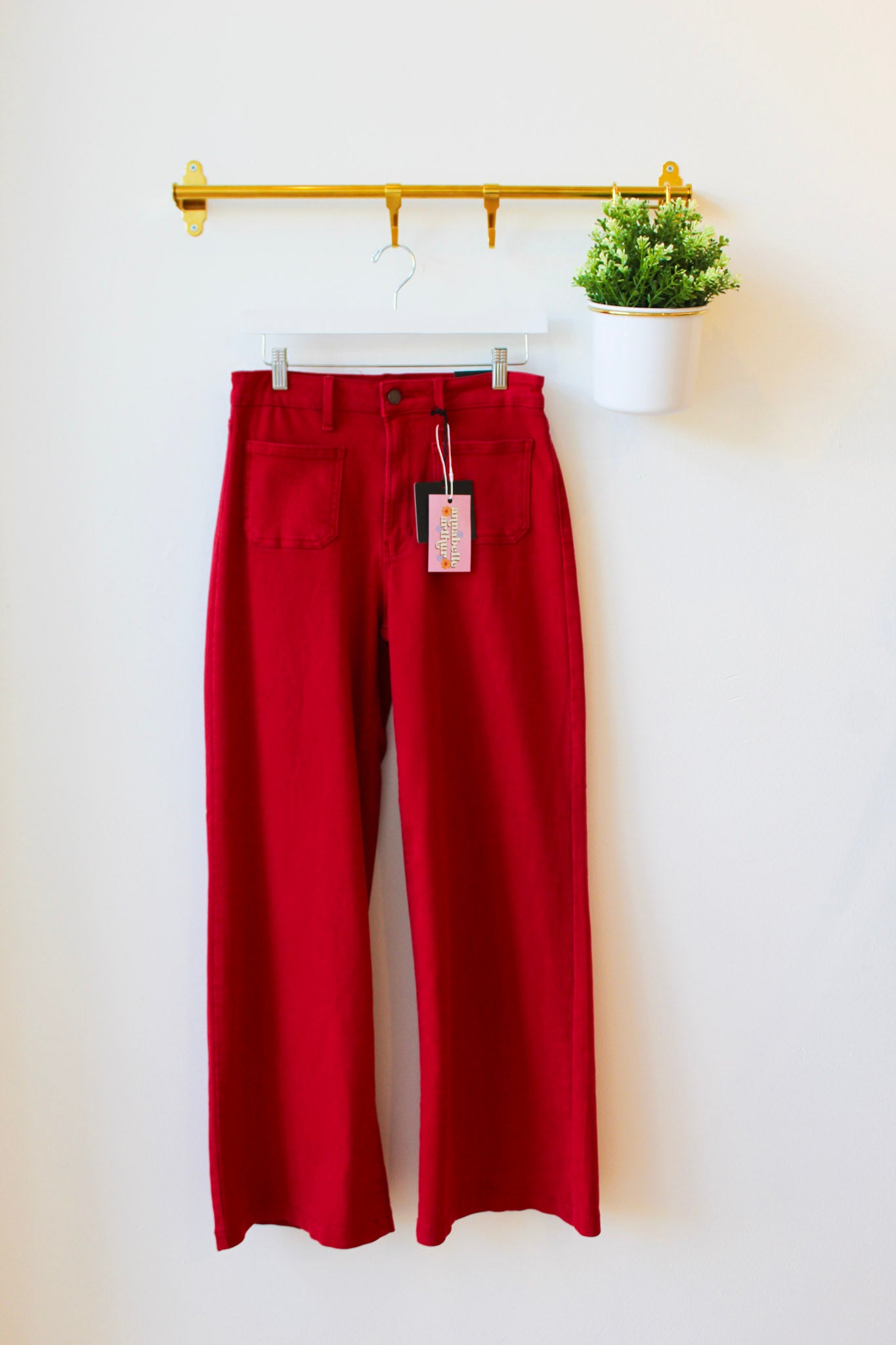 JBD Red Pocket Jeans