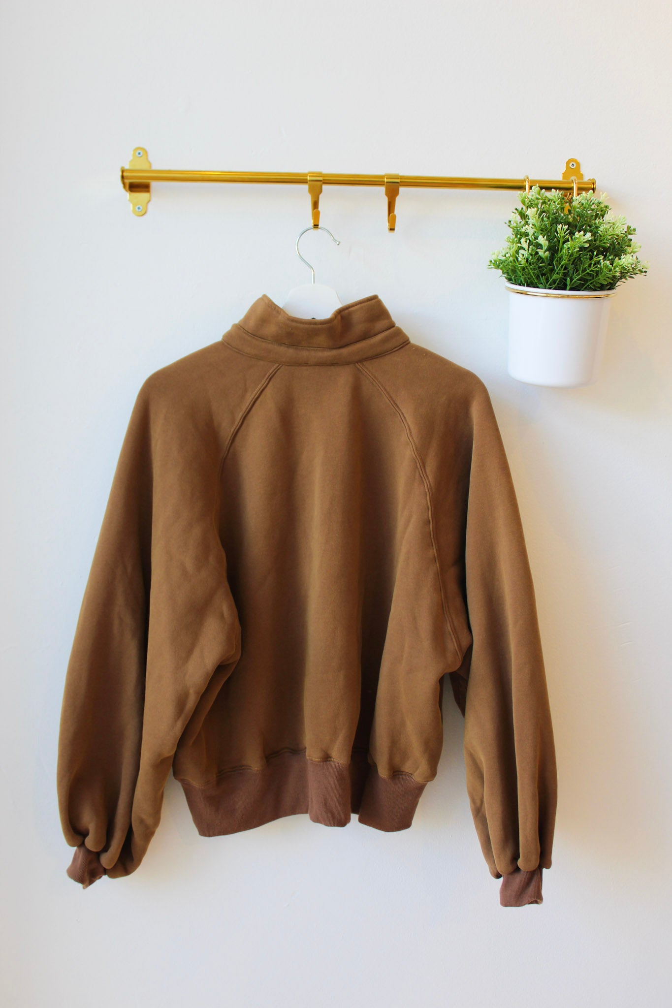 Caramel Snap Button Pullover