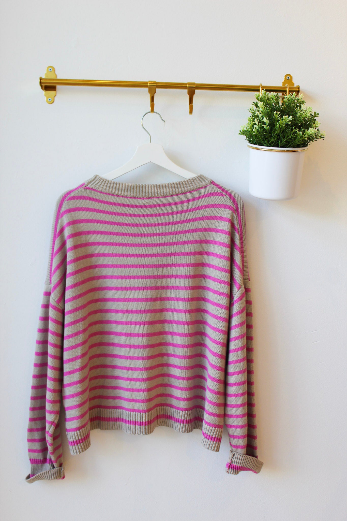 Orchid Striped Sweater