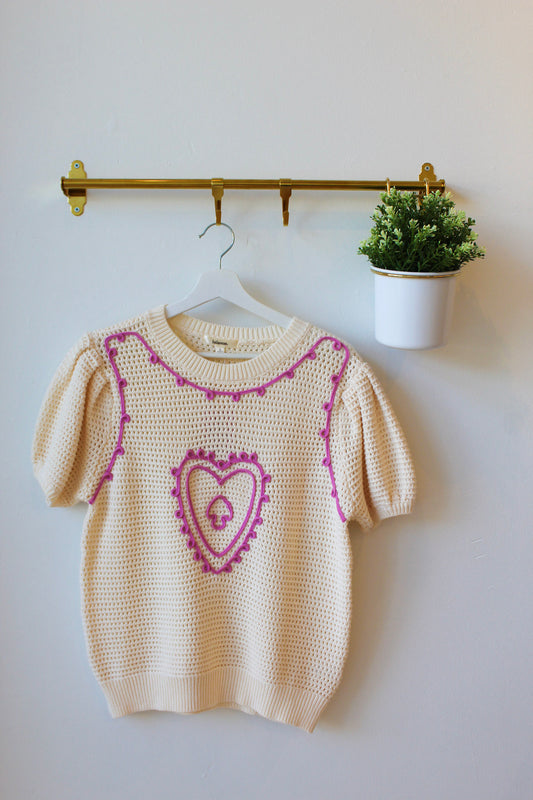 Bubblegum Heart Sweater