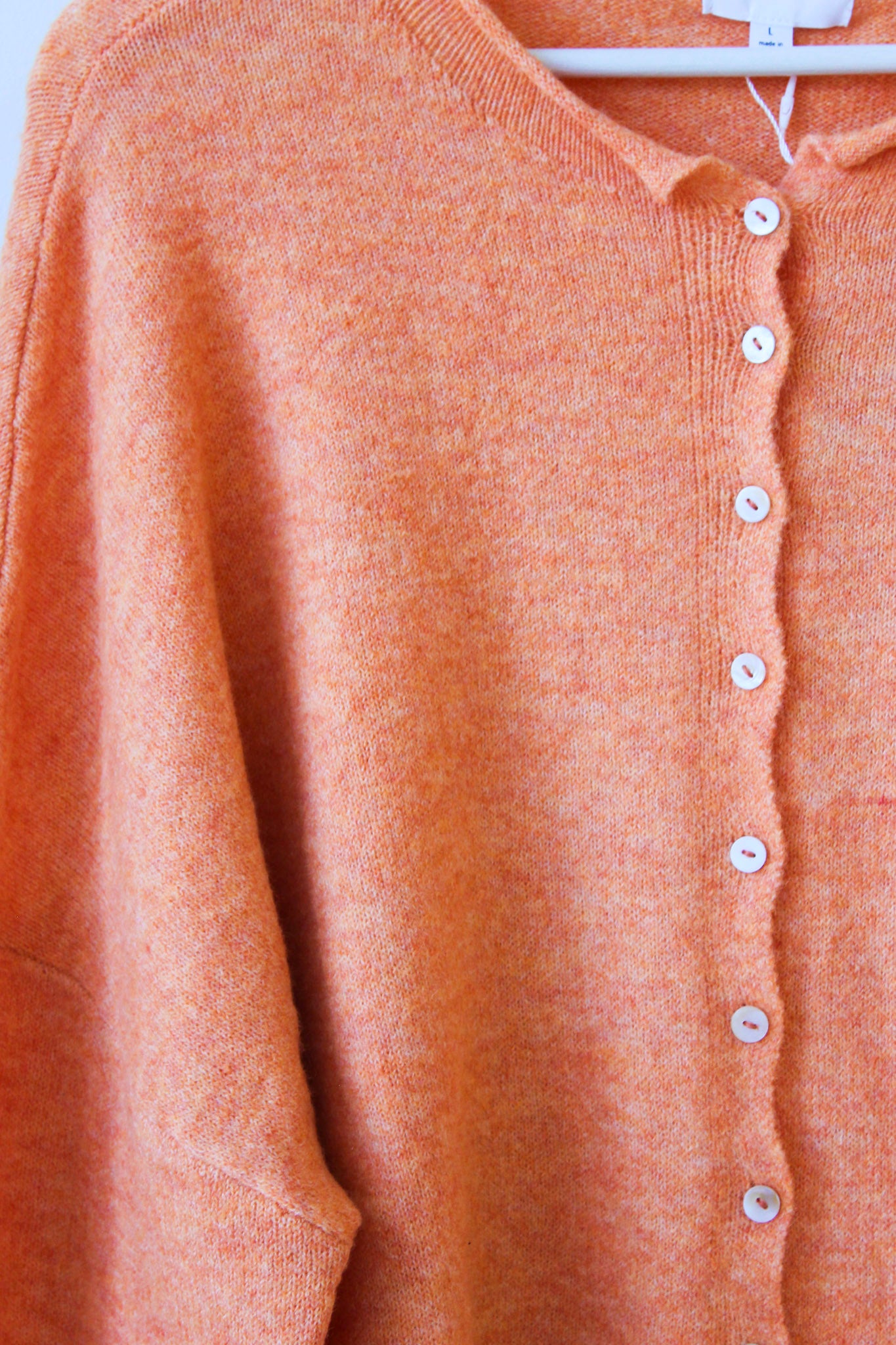 Orange Piper Cardigan