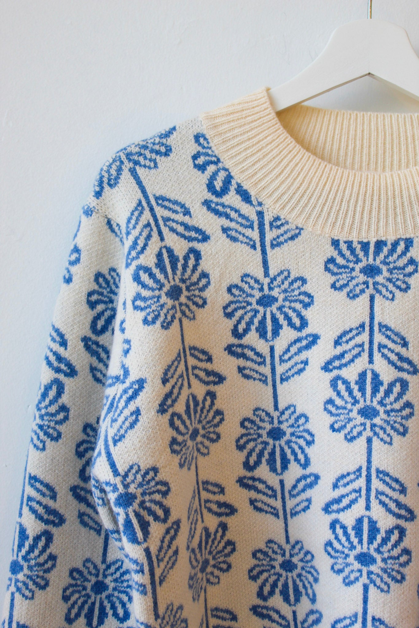 Blueberry Blooms Sweater