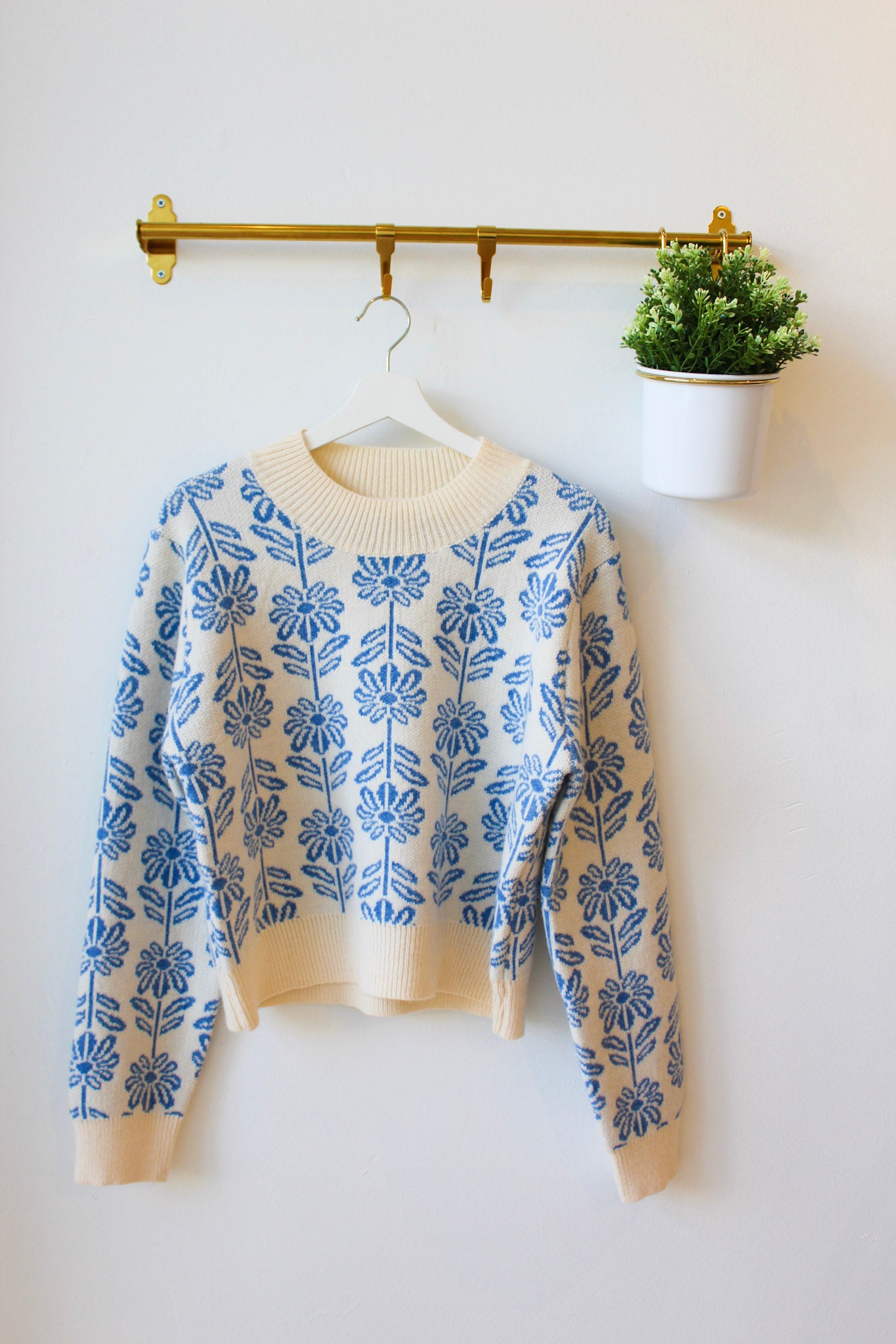 Blueberry Blooms Sweater