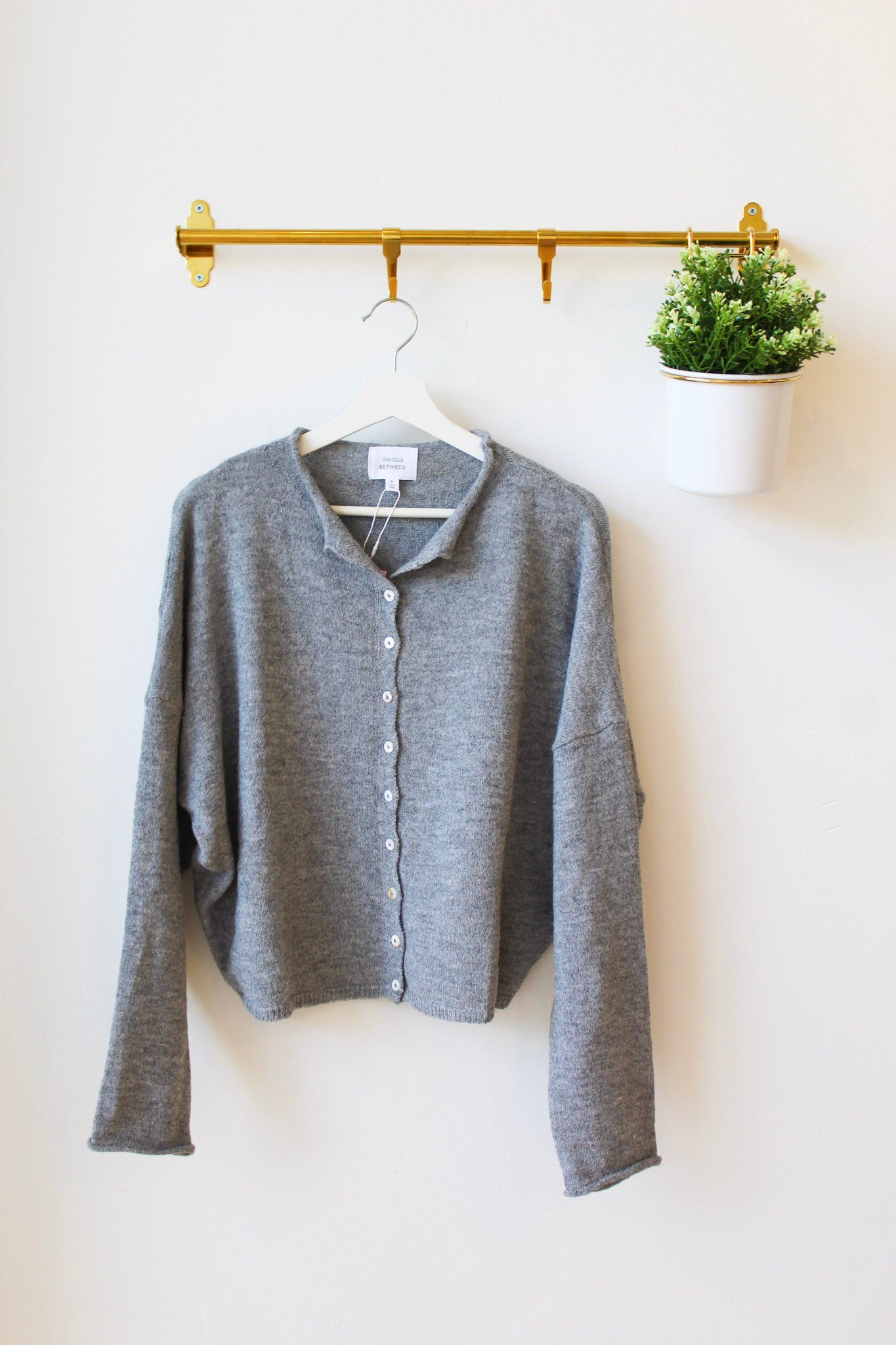 Gray Piper Cardigan