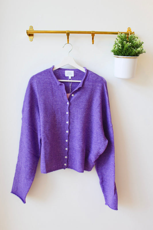 Purple Piper Cardigan